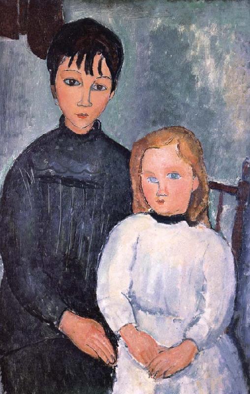 Iwo cbidren, Amedeo Modigliani